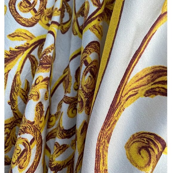AmandaX “Impression of Summer” Silk-Wool Jacquard Large Scarf/Shawl Throw - Picture 4 of 16